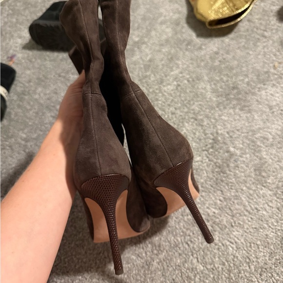 Veronica beard size 7.5 Elegant Brown Suede Women's Boots new - Picture 3 of 5